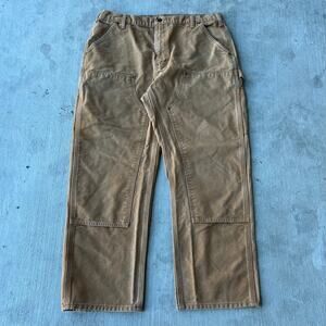 Vintage Y2K Carhartt brown double knee work wear carpenter pants
